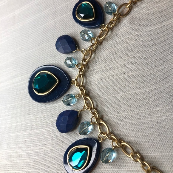 Carolee Semi-Precious Accents Blue Necklace - Picture 9 of 16